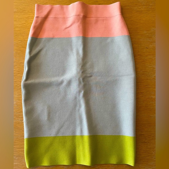BCBG Bandage Skirt - Color blocked, XS - Picture 1 of 4